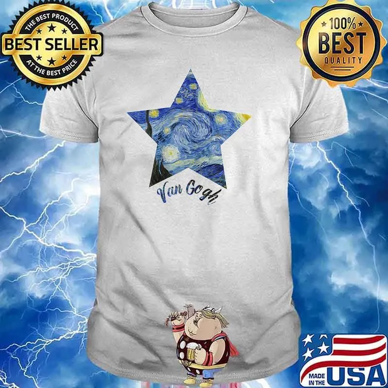 Van Gogh Starry Night Star Art Van Gogh Painting Aesthetic T-Shirt