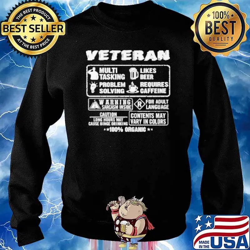 Veteran Multi Tasking Likes Beer Problem Solving Shirt Sweater