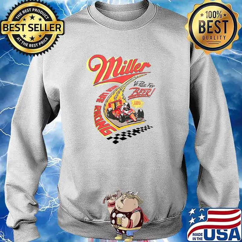 Vintage Miller High Life Racing Beer Racing Car T-Shirt Sweater