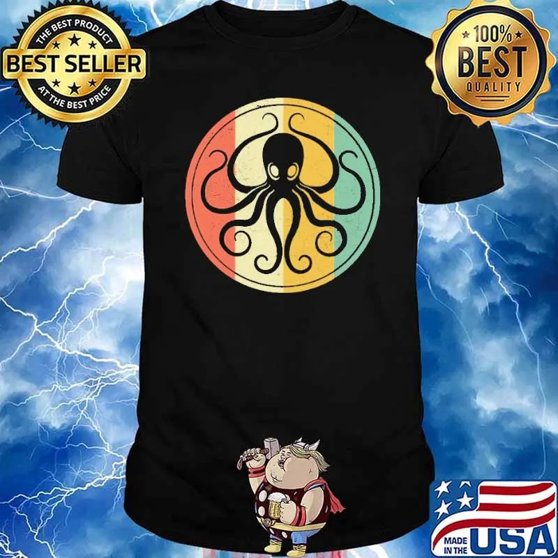 Vintage Sea Monster Octopus Kraken Cthulhu Shirt