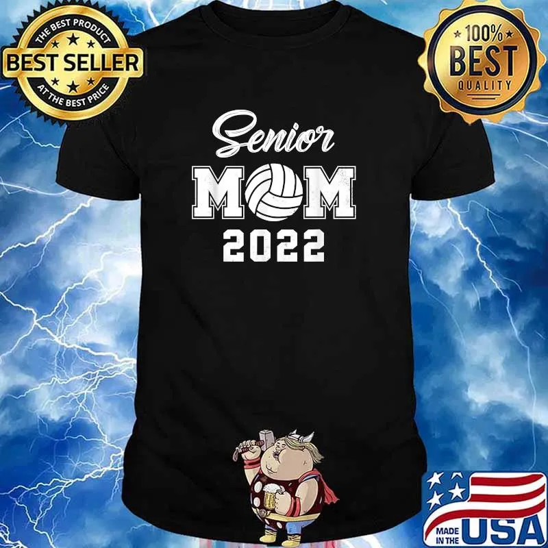 Volleyball Senior Mom 2022 Back To School 2021 T-Shirt