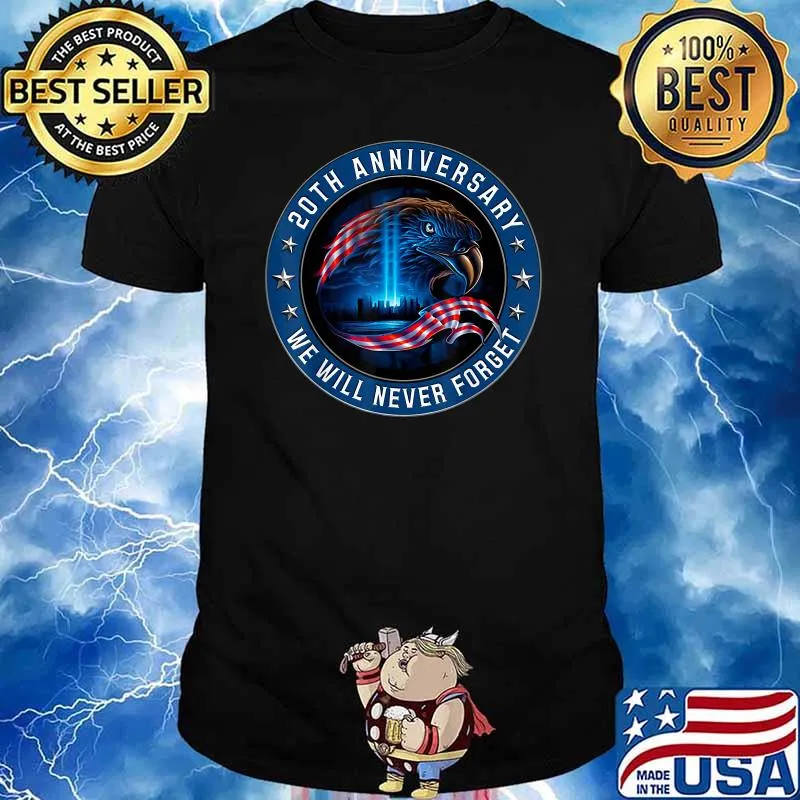 We Will Never Forget 911 American Eagle USA Flag T-Shirt