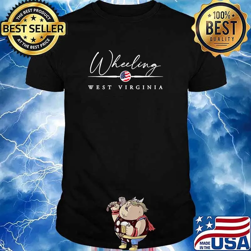 Wheeling, West Virginia American Flag T-Shirt