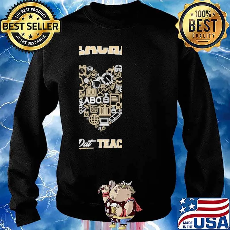 Who Dat Teacher 2015 Im Dat Teacher heart Shirt Sweater