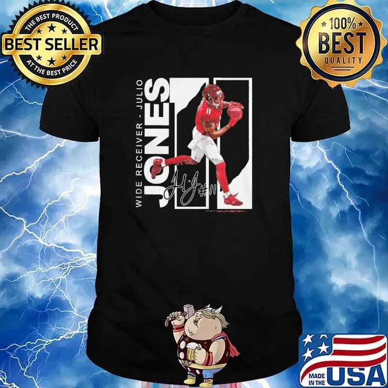 Wide Receiver Julio Jones Atlanta Football signature shirt