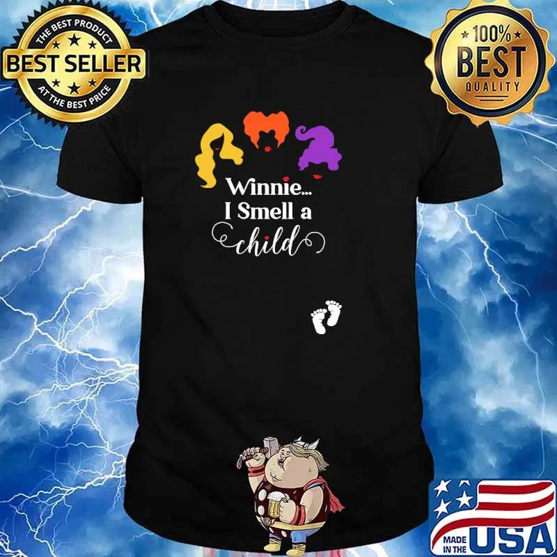 Winnie I Smell a Child Hocus Pocus Pregnancy Halloween Shirt