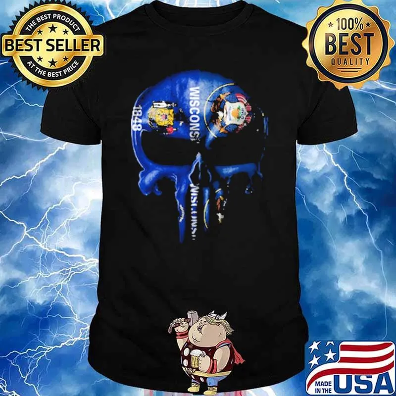 Wisconsin Utah Skull Shirt