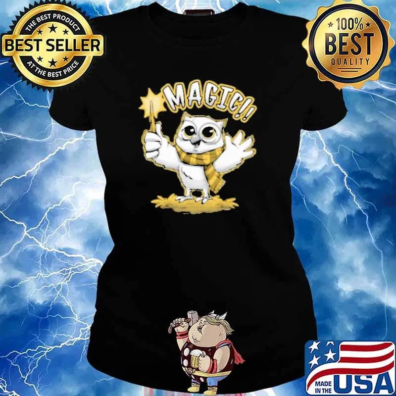 Wizard Owl Shirt Ladies tee