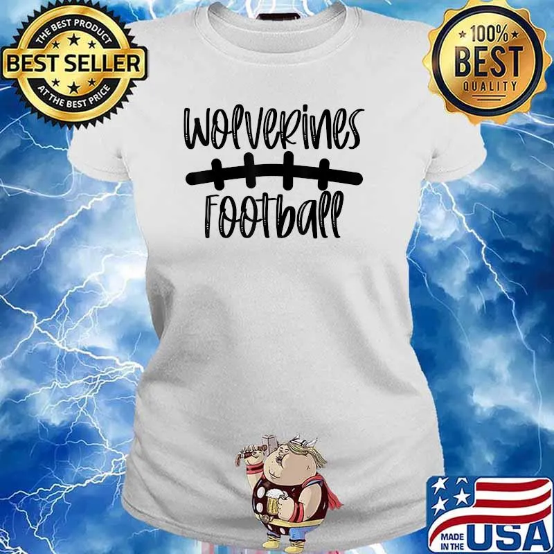Wolverines Football T-Shirt Ladies tee