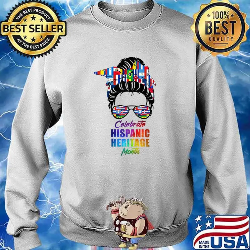 Womens Celebrate National Hispanic Heritage Month T-Shirt Sweater