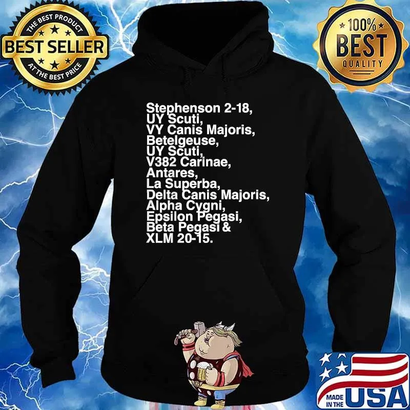 XLM - 2021 Largest Stars in the Universe Gift for Stargazers T-Shirt Hoodie