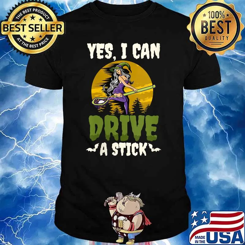 Yes I Can Drive A Stick Halloween Lacrosse T-Shirt