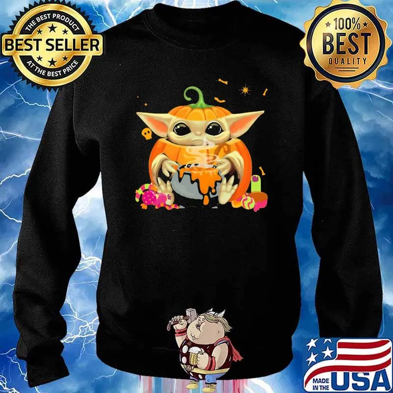 Yoda pumpkin halloween s Sweater