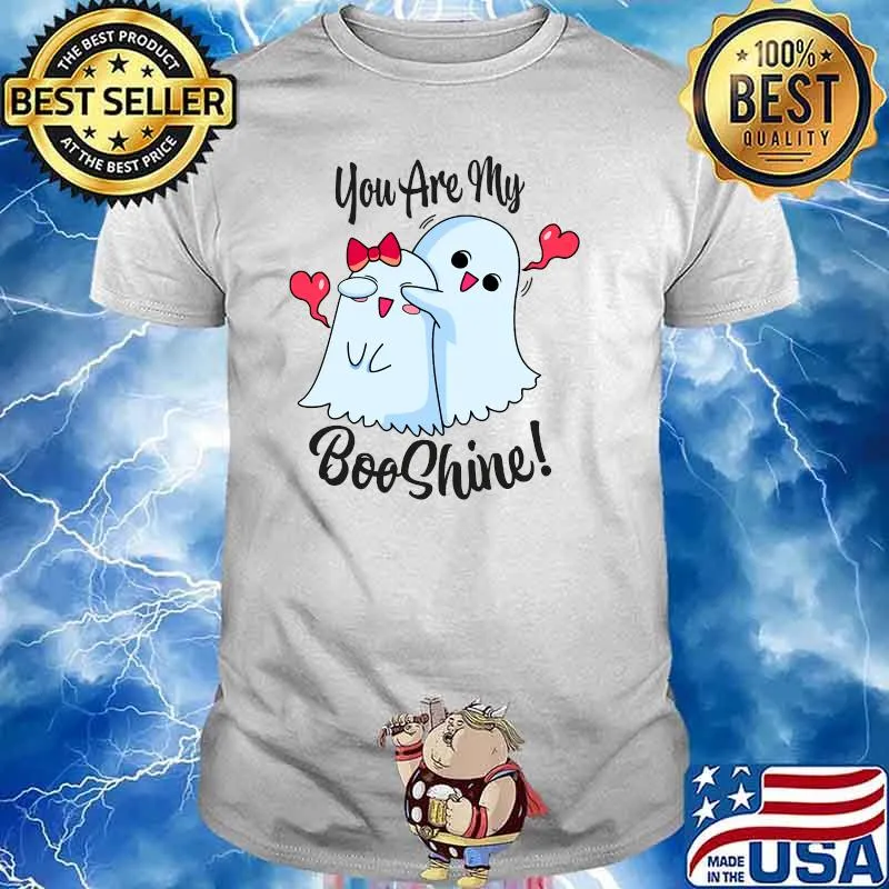 You're My Boo Shine Ghosts Heart Couples Halloween T-Shirt