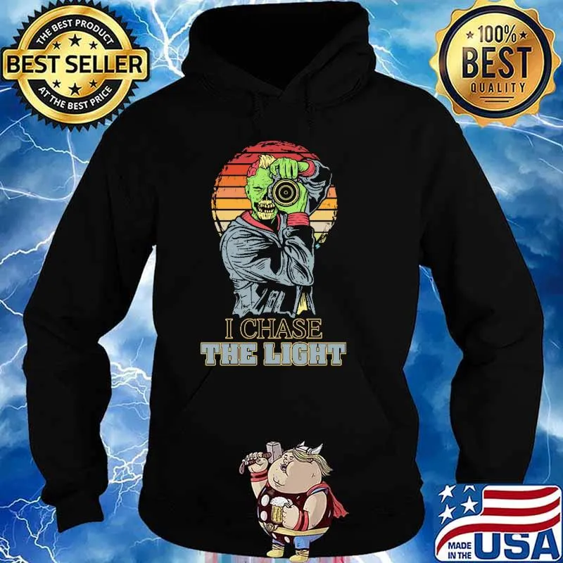 Zombie photographer i chases the light for better photos gift vintage Shirt Hoodie