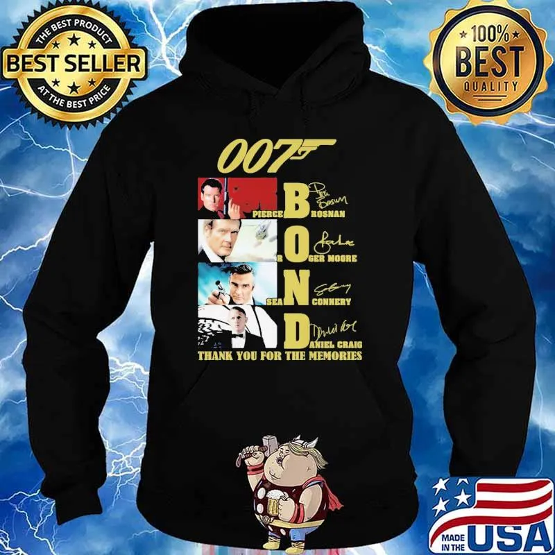 007 Bond Thank You For The Memories Shirt Hoodie