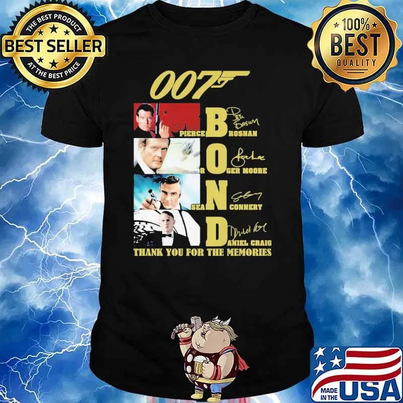 007 Bond Thank You For The Memories Shirt
