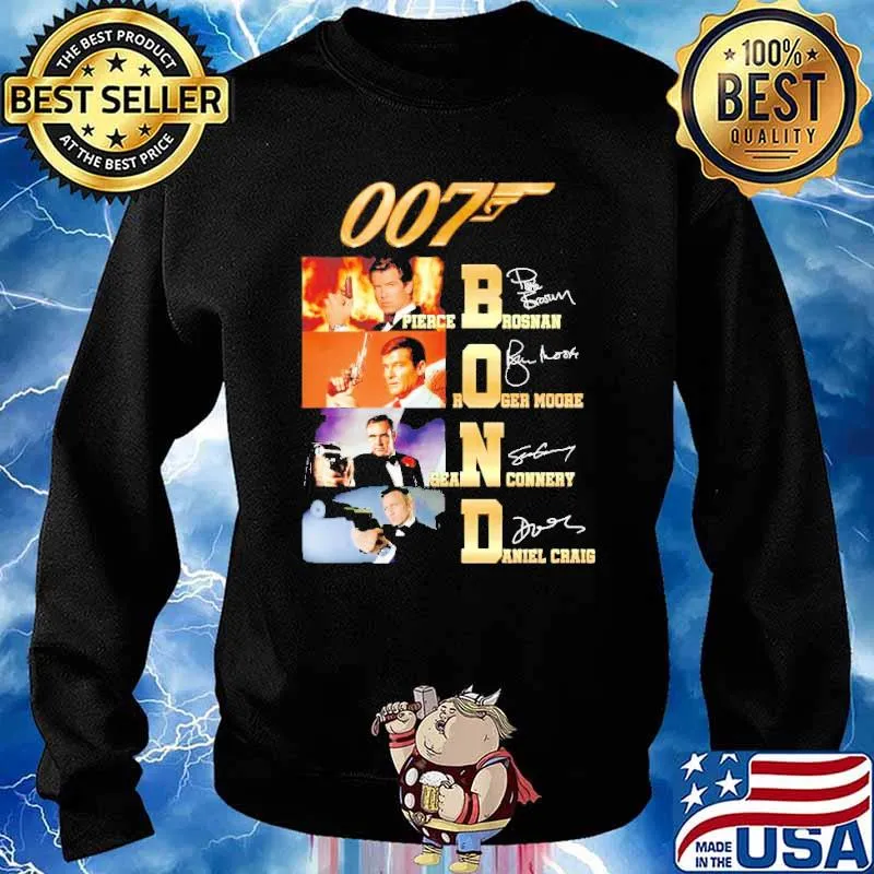 007 Pierce Brosnan Roger Moore Sean Connery Daniel Craig s Sweater