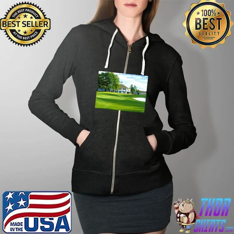 18th Hole at Augusta National Classic T-Shirt Full Zip Hooded