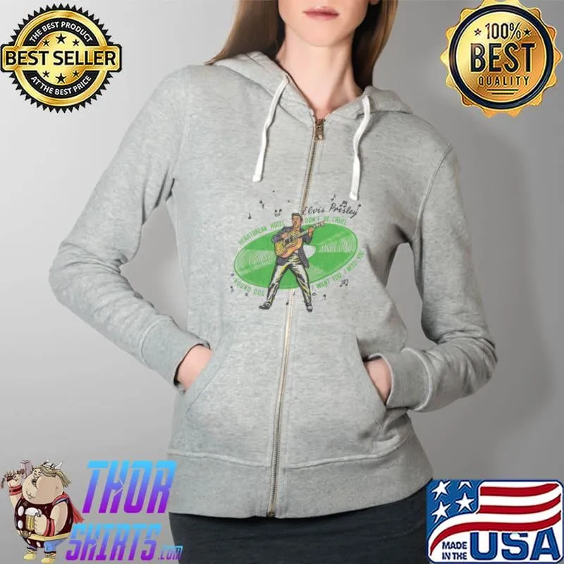 1956 Elvis Presley Heartbreak Hotel Don't Be Cruel Shirt Full Zip Hooded