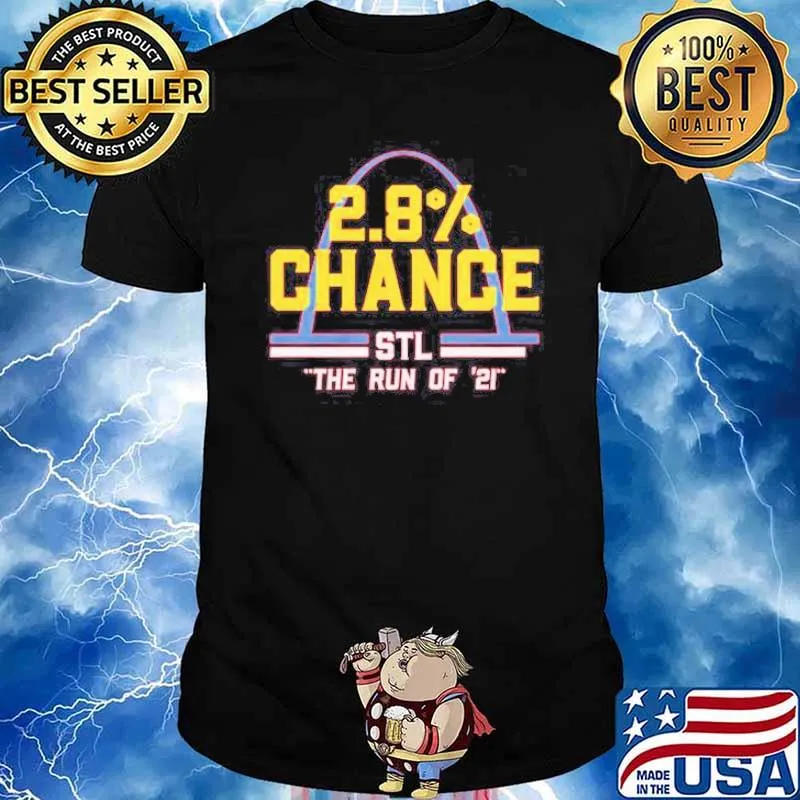 2.8 percent Chance St. Louis Baseball shirt