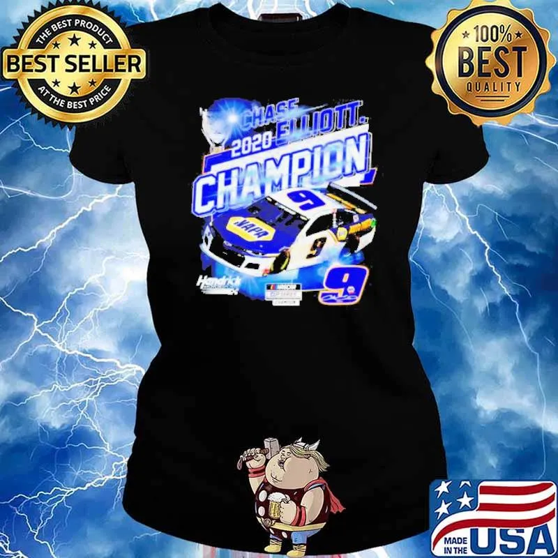 2020 Chase elliott Nascar Cup Series Champion signature s Ladies tee