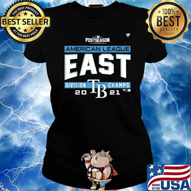 2021 AL East Champions Rays Locker Room Officially T-Shirt Ladies tee