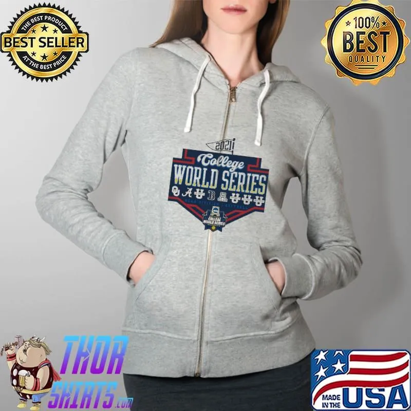 2021 College World Series NCAA Division I softball 2021 Women’s College World Series Oklahoma City Full Zip Hooded
