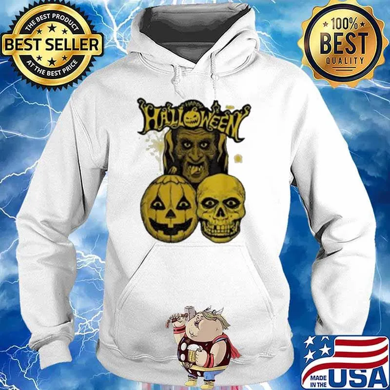 4 Lightning Match Vintage Happy Halloween Pumkin Classic Shirt Hoodie