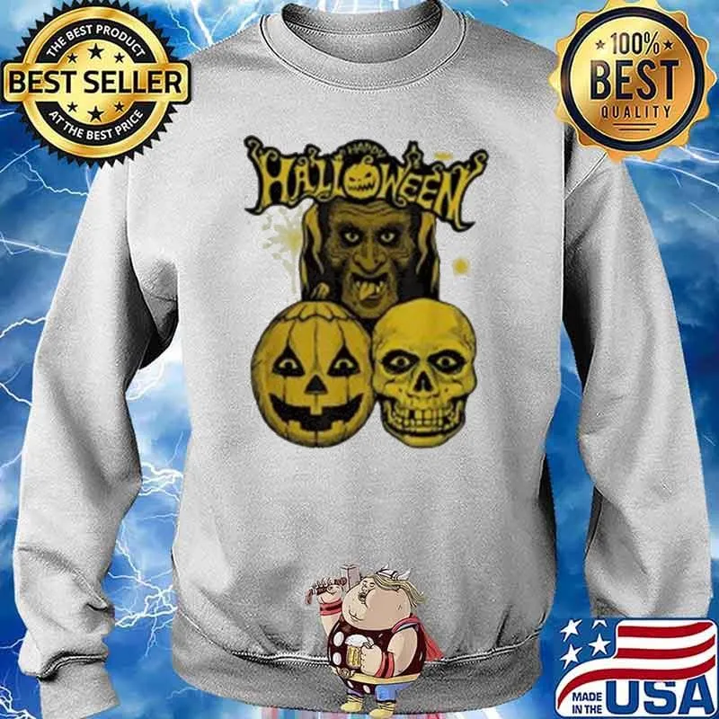 4 Lightning Match Vintage Happy Halloween Pumkin Classic Shirt Sweater