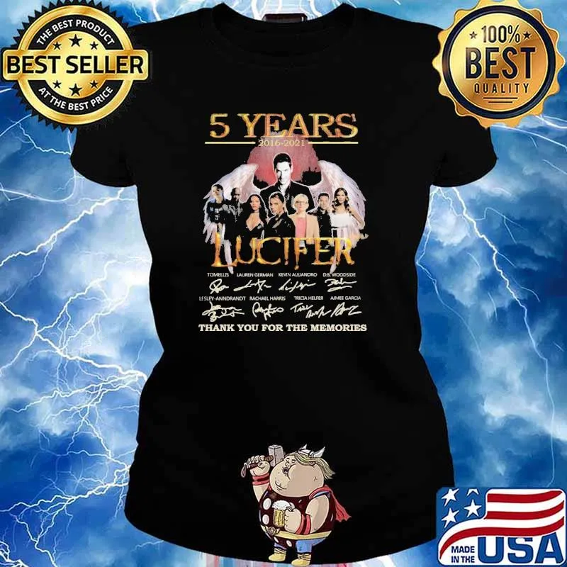 5 Years Lucifer Thank You For The Memories Lord of Hell Shirt Ladies tee