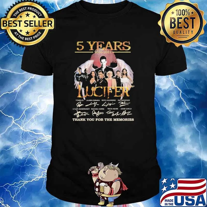 5 Years Lucifer Thank You For The Memories Lord of Hell Shirt