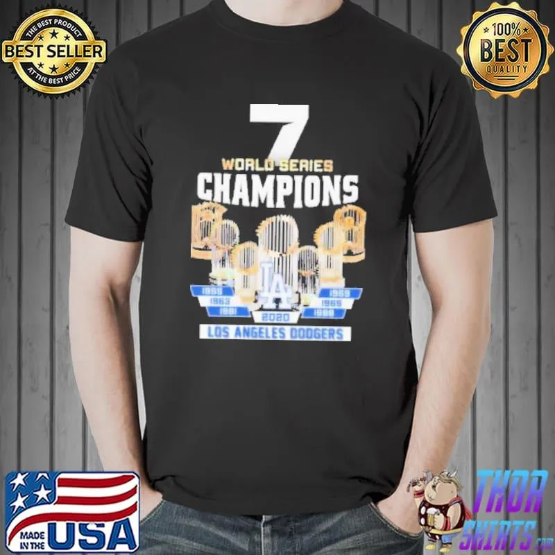 7 world series champions 2020 los angeles dodgers s Unisex