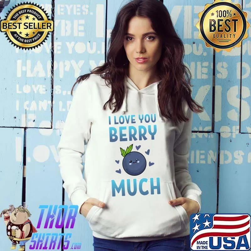 Acai Bowl I Love You Berry Much Acai Vegan Foods Superfood T-Shirt
