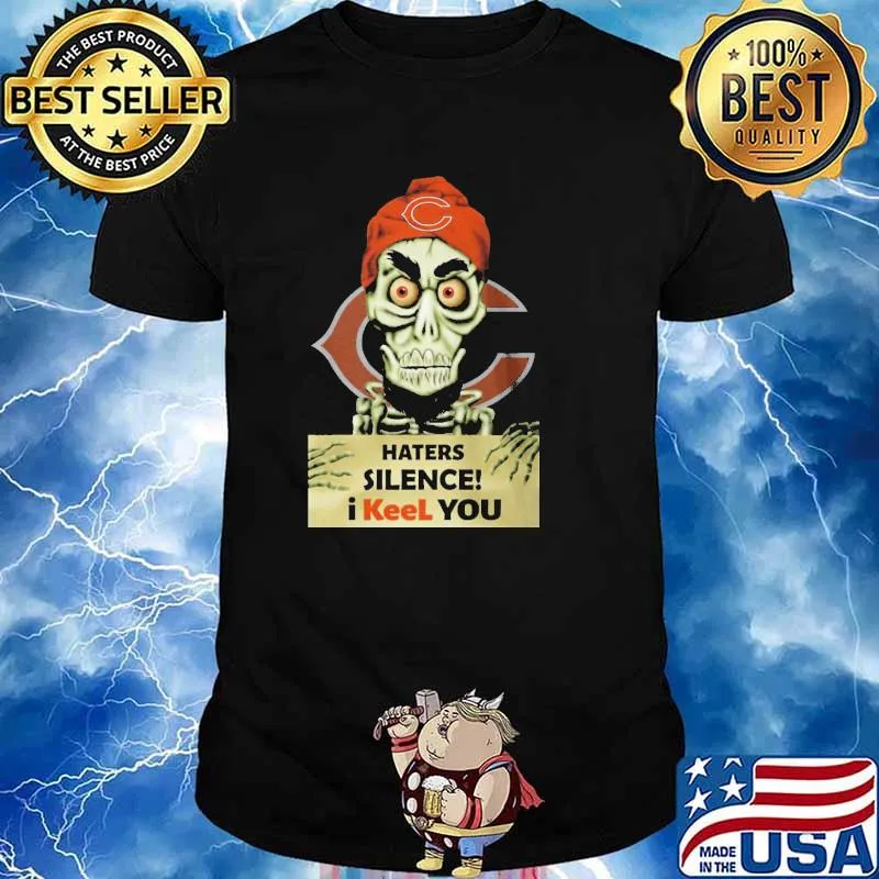 Achmed Chicago football haters silence i keel you skull shirt