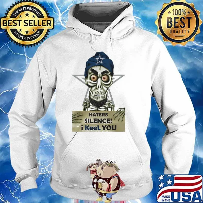 Achmed Dallas Cowboys Haters silence i keel you skull halloween s Hoodie