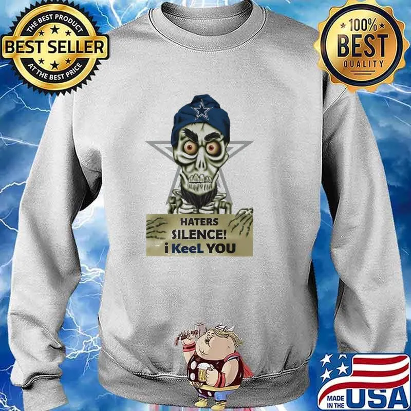 Achmed Dallas Cowboys Haters silence i keel you skull halloween s Sweater