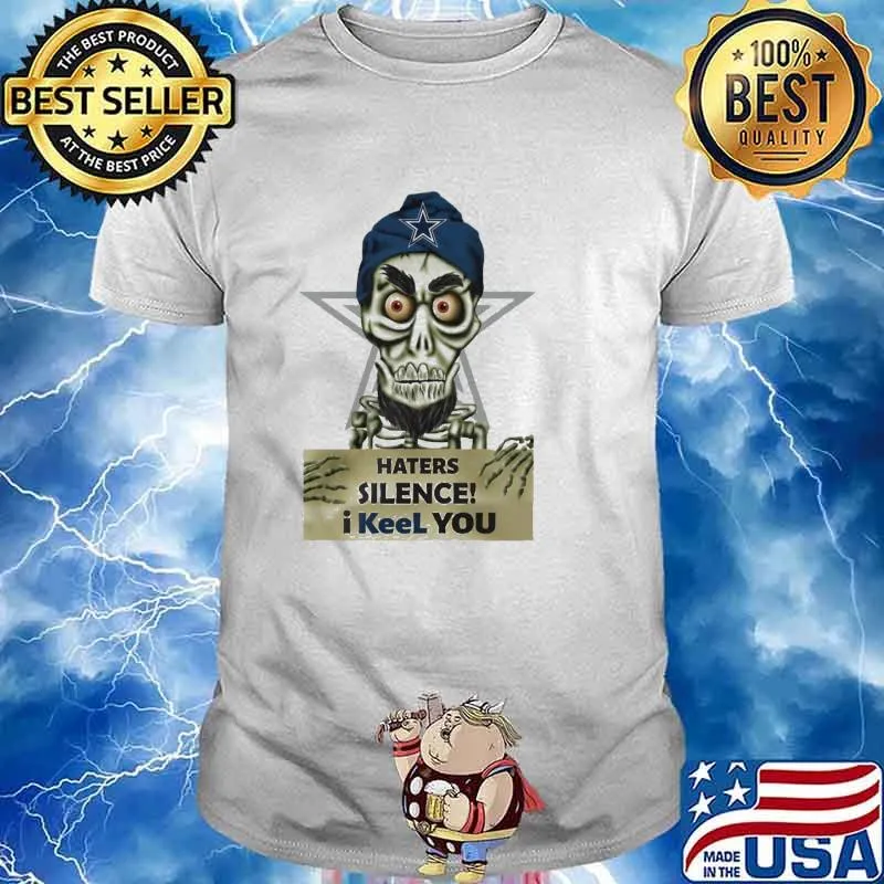 Achmed Dallas Cowboys Haters silence i keel you skull halloween shirt