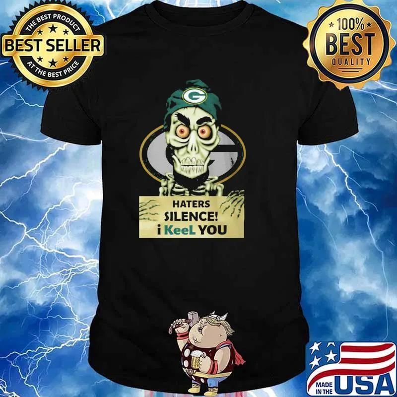 Achmed Green bay packers haters silence i keel you skull shirt