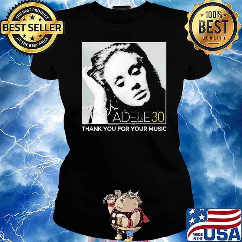 Adele 30 thank you for your music s Ladies tee