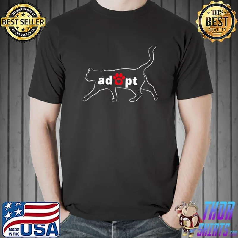 Adopt a cat pet Classic T-Shirt Unisex
