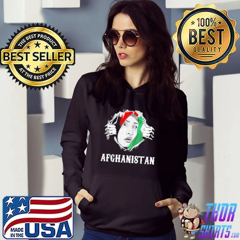 Afghanistan Woman I Love Afghanistan Afghans Flag Shirt