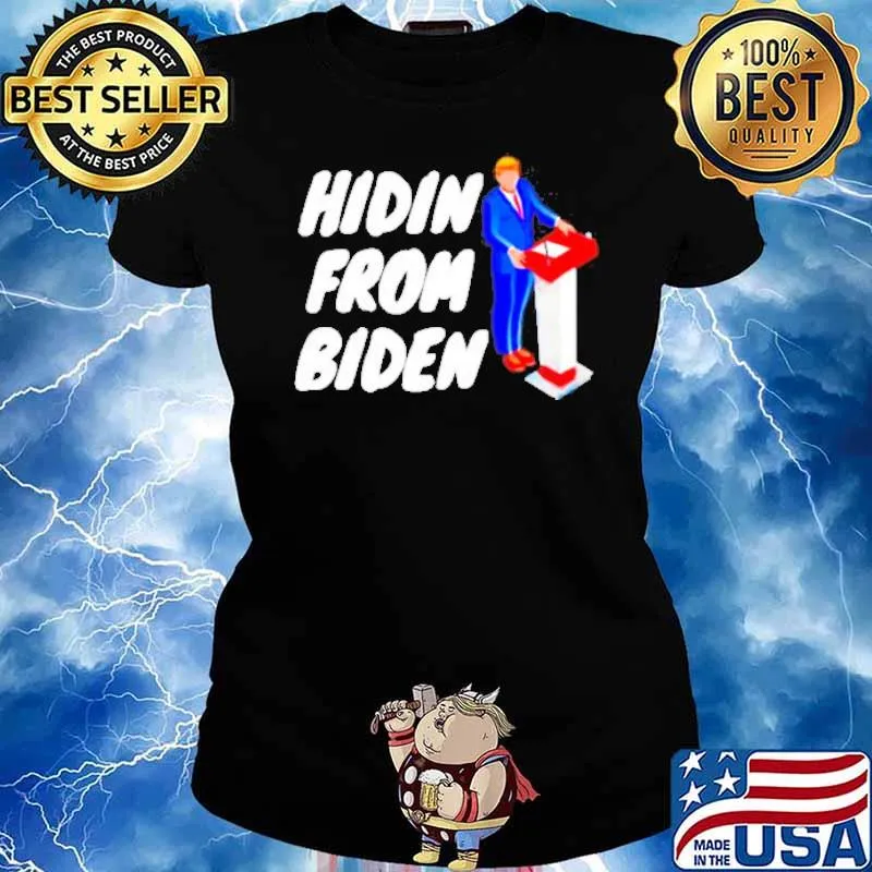Anti Biden social club and hidin from Biden s Ladies tee