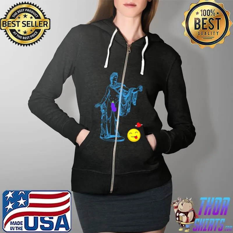 Apollo Trying to Post on Instagram Shirt Full Zip Hooded