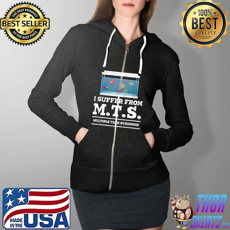Aquarium Fish Tank - Aquarist Fish Lover Funny Fish Keeping T-Shirt Full Zip Hooded