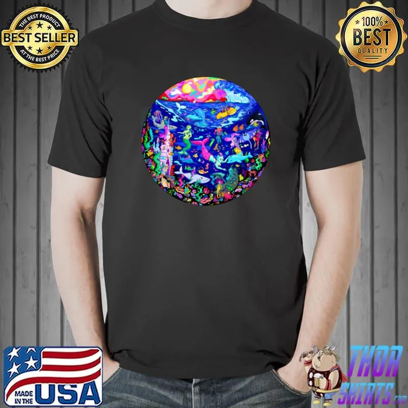 Aquatic Marine Ocean Life Classic T-Shirt Unisex