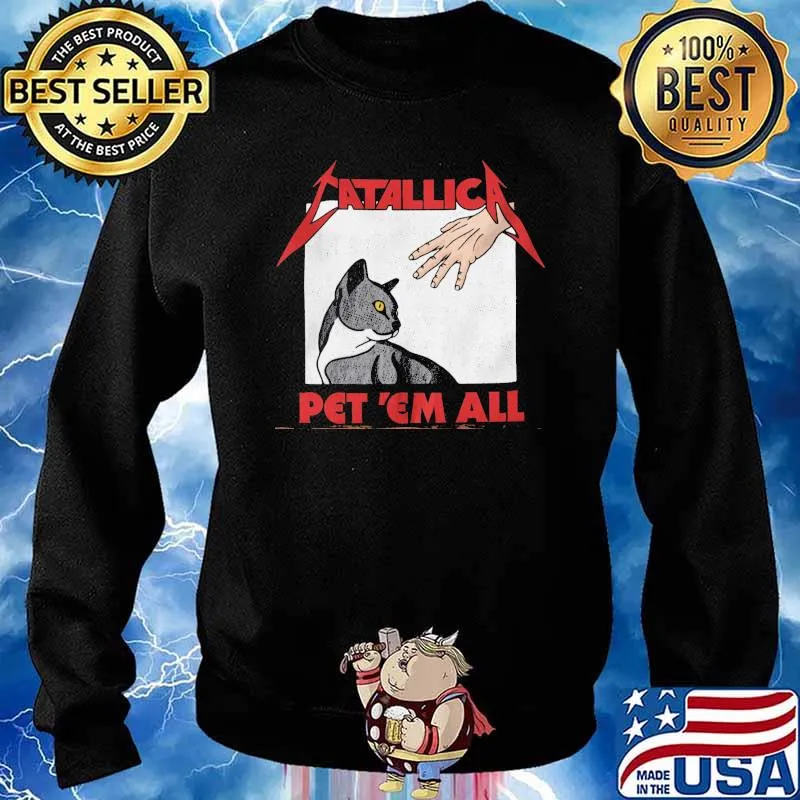 Atallic Pet 'Em All Cat Shirt Sweater