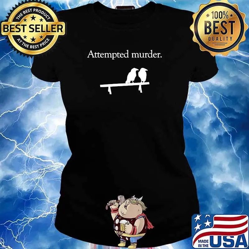 Attempted Murder (White design) Essential T-Shirt Ladies tee