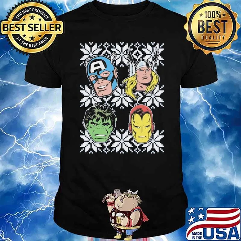 Avengers Ugly Holiday Captain Loki Hulk Ironman shirt