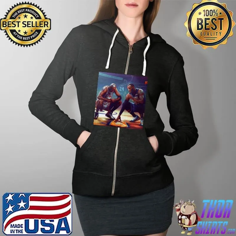 Awesome Michael Jordan Lebron James Kobe Bryant Shirt Full Zip Hooded